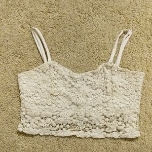 Full Tilt Crop Crochet Top